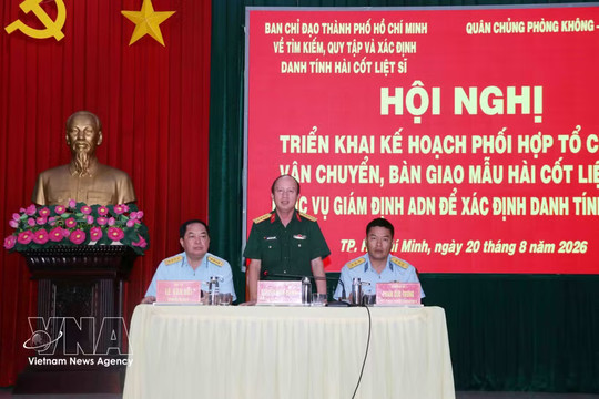 Over 7,000 samples of war martyrs’remains transported to Hanoi for DNA identification