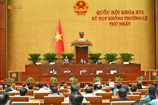 Thông cáo báo chí số 15, Kỳ họp không thường lệ thứ Nhất, Quốc hội khóa XVI