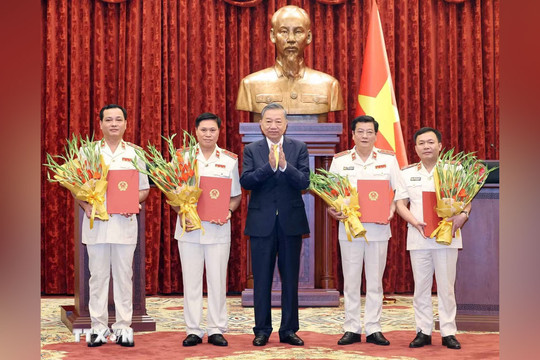 Tổng Bí thư, Chủ tịch nước Tô Lâm trao quyết định bổ nhiệm 4 Kiểm sát viên Viện kiểm sát nhân dân tối cao