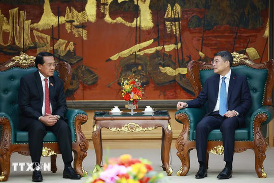 Thủ tướng Lê Minh Hưng tiếp Chủ nhiệm Ban Kiểm tra Trung ương, Tổng Thanh tra Nhà nước Lào