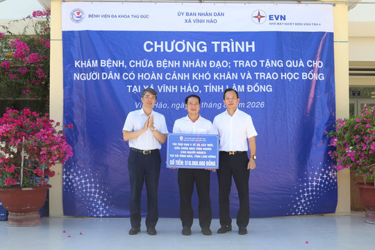 Nhiệt điện Vĩnh Tân 4: Đồng hành vì sức khỏe cộng đồng và an sinh xã hội trên địa bàn