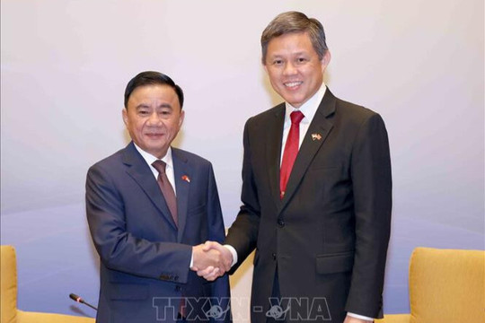 Truyền thông Singapore đưa tin đậm nét về chuyến thăm của Thường trực Ban Bí thư Trần Cẩm Tú