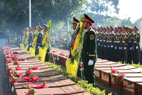 TP. Cần Thơ: Truy điệu, an táng 38 hài cốt liệt sĩ
