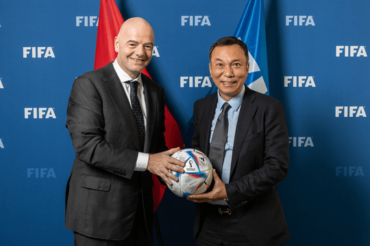 Chủ tịch FIFA Gianni Infantino dự khán trận chung kết ASEAN Championship 2026