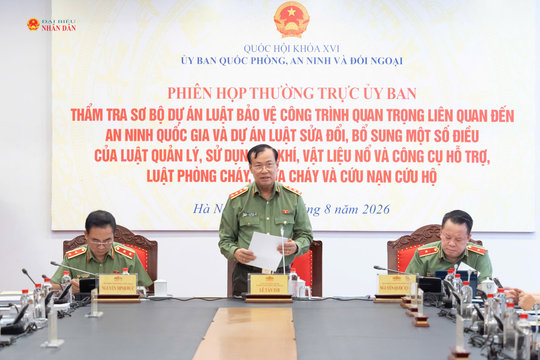 Thường trực Ủy ban Quốc phòng, An ninh và Đối ngoại thẩm tra sơ bộ 2 dự án Luật