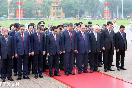 Lãnh đạo Đảng, Nhà nước vào Lăng viếng Chủ tịch Hồ Chí Minh