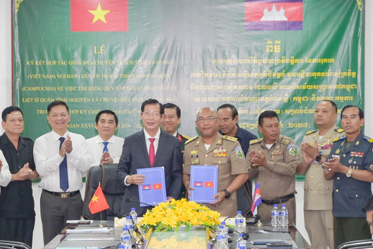 Tỉnh Kampong Speu, Vương quốc Campuchia hỗ trợ An Giang tìm kiếm 1.388 hài cốt liệt sĩ