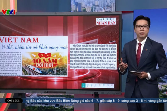 Điểm báo VTV1: Việt Nam: Vị thế, niềm tin và khát vọng mới