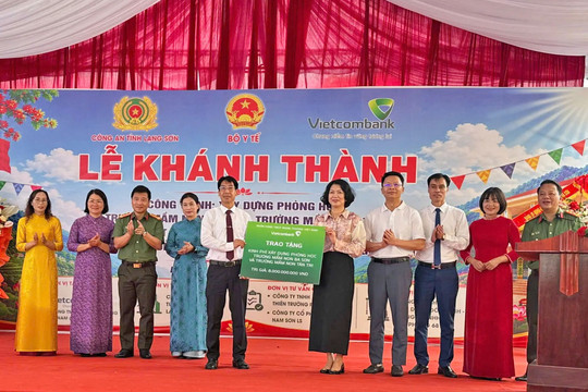 Vietcombank đồng hành xây dựng phòng học mầm non tại Lạng Sơn