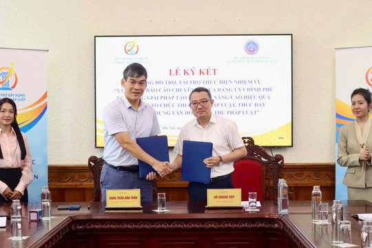 Hợp tác nâng cao hiệu quả tổ chức thi hành pháp luật và thúc đẩy hình thành văn hóa tuân thủ pháp luật