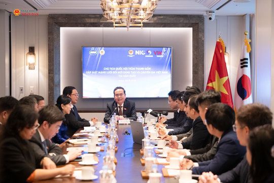 Chủ tịch Quốc hội Trần Thanh Mẫn gặp mặt Mạng lưới Đổi mới sáng tạo và chuyên gia Việt Nam tại Hàn Quốc