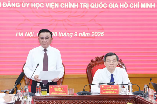Thường trực Ban Bí thư Trần Cẩm Tú: Học viện Chính trị Quốc gia Hồ Chí Minh phải là hình mẫu về xây dựng Đảng