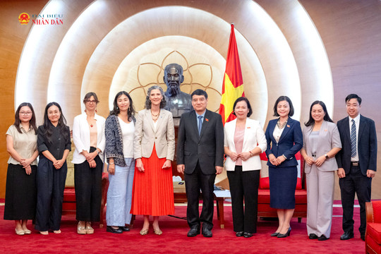 Chủ nhiệm Ủy ban Văn hóa và Xã hội Nguyễn Đắc Vinh tiếp Trưởng đại diện Thường trú UNDP tại Việt Nam