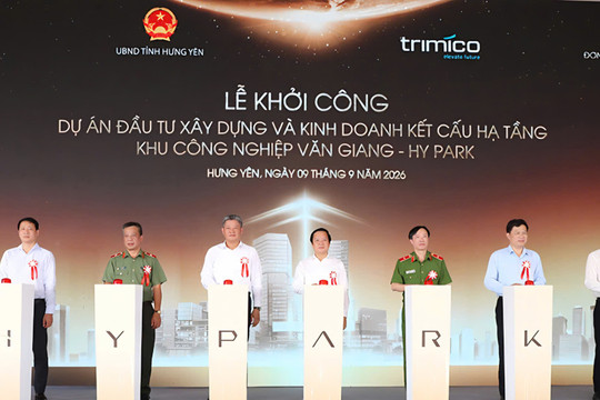 Hưng Yên: Khởi công Dự án đầu tư xây dựng và kinh doanh kết cấu hạ tầng Khu công nghiệp Văn Giang