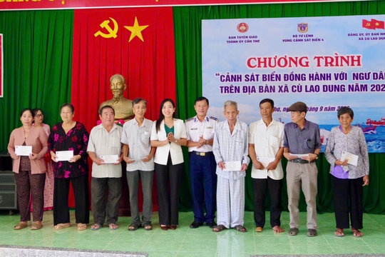 Bộ Tư lệnh Vùng Cảnh sát biển 4 đồng hành với ngư dân thành phố Cần Thơ