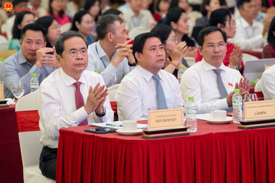 Chủ tịch Quốc hội Trần Thanh Mẫn dự và phát biểu chỉ đạo tại Hội nghị Cộng tác viên toàn quốc của Báo Đại biểu Nhân dân