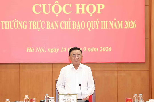 Thường trực Ban Bí thư Trần Cẩm Tú chủ trì cuộc họp Thường trực Ban Chỉ đạo 35 Trung ương