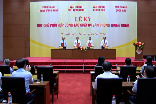 4 Văn phòng Trung ương tăng cường phối hợp từ sớm, từ xa trên môi trường số