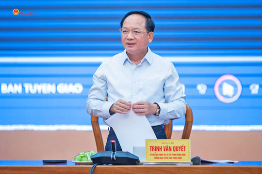 Trưởng Ban Tuyên giáo Trung ương Trịnh Văn Quyết làm việc với các cơ quan về phát huy vai trò của văn hóa, đóng góp vào tăng trưởng kinh tế