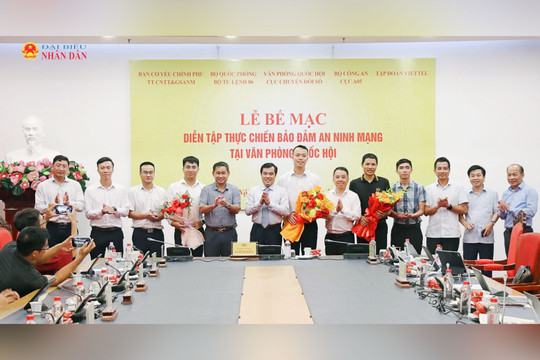 Bế mạc diễn tập thực chiến bảo đảm an ninh mạng tại Văn phòng Quốc hội