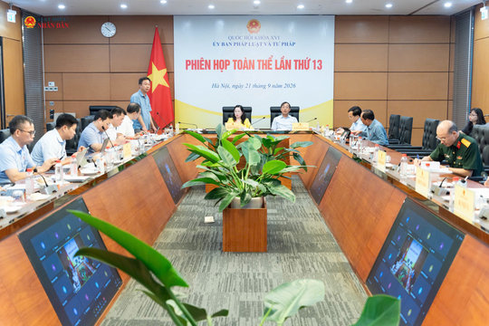 Ủy ban Pháp luật và Tư pháp họp phiên toàn thể lần thứ 13