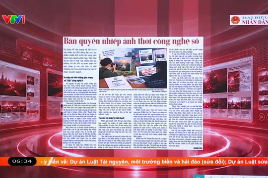 Điểm báo VTV1: Bản quyền nhiếp ảnh thời công nghệ số