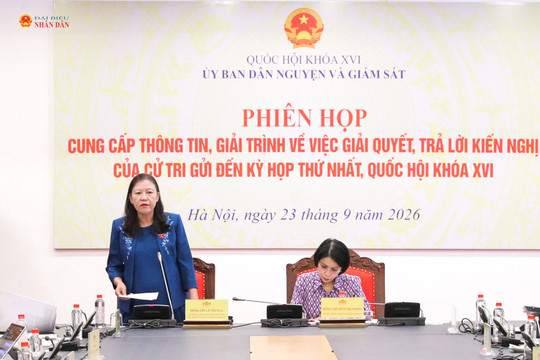 Giải trình về giải quyết kiến nghị của cử tri gửi đến Kỳ họp thứ Nhất, Quốc hội khóa XVI
