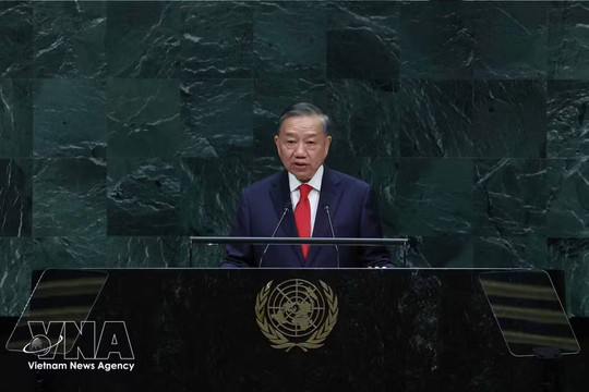 Top Vietnamese leader makes suggestions for managing global change at UNGA 81