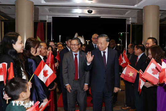 Tổng Bí thư, Chủ tịch nước Tô Lâm bắt đầu thăm cấp Nhà nước tới Canada