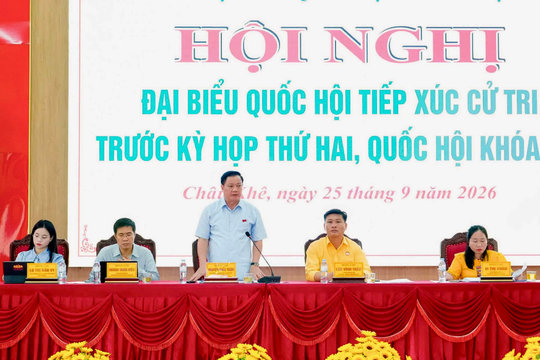 Giải quyết kiến nghị cử tri theo thẩm quyền, xác định lộ trình cụ thể