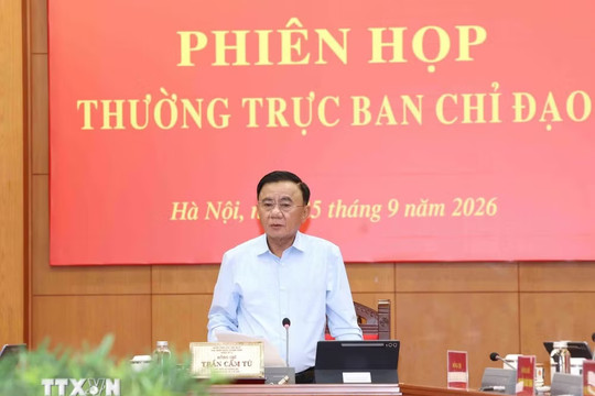 Thường trực Ban Bí thư Trần Cẩm Tú chủ trì Phiên họp Thường trực Ban Chỉ đạo Trung ương về phát triển văn hóa