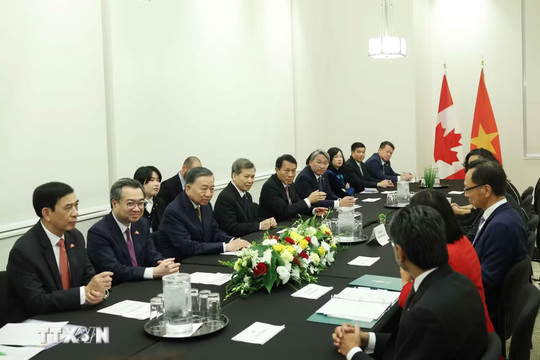 Tổng Bí thư, Chủ tịch nước Tô Lâm tiếp Nhóm Nghị sỹ hữu nghị Canada-Việt Nam