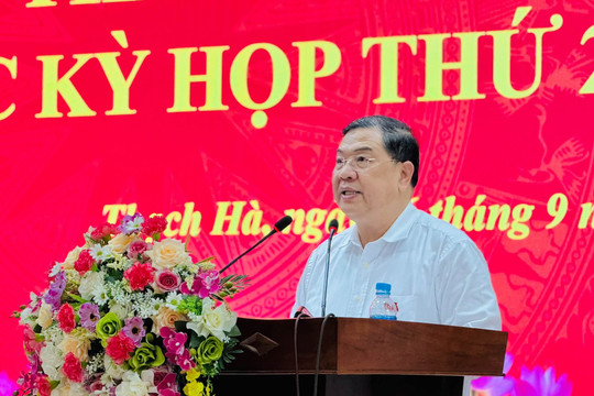 Phó Thủ tướng Thường trực Chính phủ Phạm Gia Túc tiếp xúc cử tri tại Hà Tĩnh