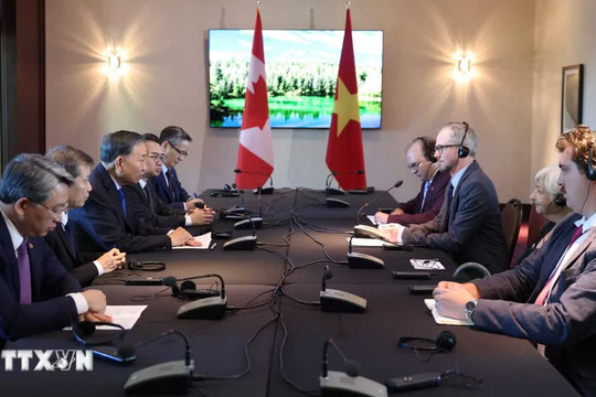 Tổng Bí thư, Chủ tịch nước Tô Lâm tiếp Tổng Bí thư Đảng Cộng sản Canada
