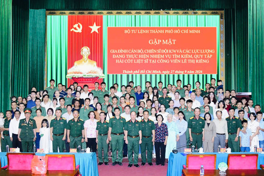 Bộ Tư lệnh TP. Hồ Chí Minh gặp mặt thân nhân cán bộ, chiến sĩ Đội K74