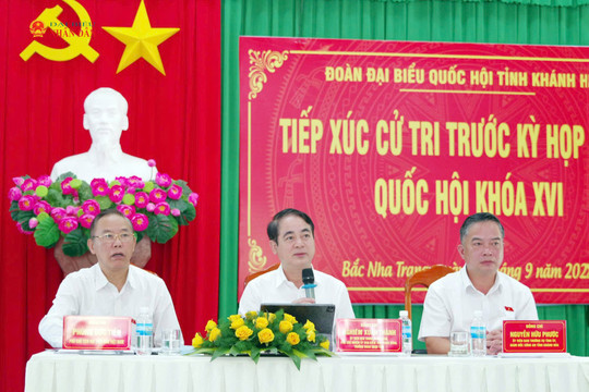 Đoàn ĐBQH tỉnh Khánh Hòa tiếp xúc cử tri phường Bắc Nha Trang