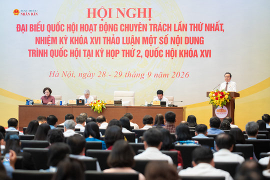 Khai mạc Hội nghị đại biểu Quốc hội hoạt động chuyên trách lần thứ Nhất, nhiệm kỳ khóa XVI