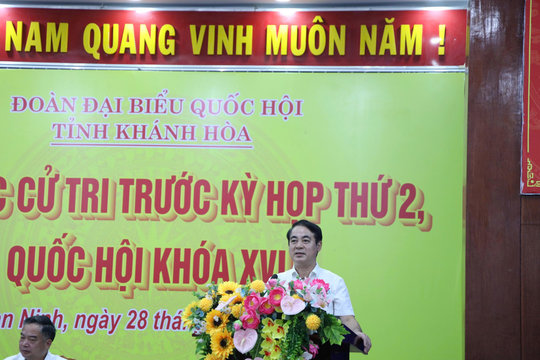 Đoàn ĐBQH tỉnh Khánh Hòa tiếp xúc cử tri khu vực Vạn Ninh