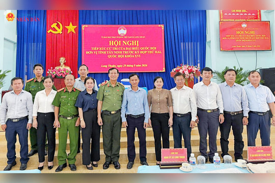 Chủ nhiệm Ủy ban Quốc phòng, An ninh và Đối ngoại, Thượng tướng Lê Tấn Tới tiếp xúc cử tri tại Tây Ninh