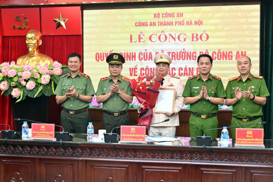 Đại tá Trần Văn Quang được bổ nhiệm chức vụ Phó Giám đốc Công an thành phố Hà Nội