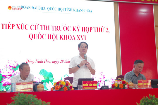 Khánh Hoà: Thủ tục đất đai, chế độ chính sách đối với cán bộ được nhiều cử tri quan tâm
