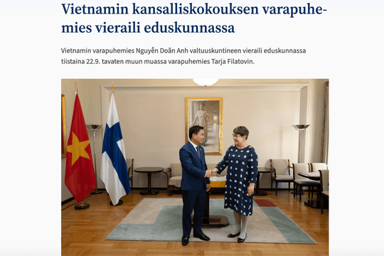 Chuyến thăm của Phó Chủ tịch Quốc hội Nguyễn Doãn Anh: Ngoại giao nghị viện mở đường cho hợp tác thực chất Việt Nam - Bắc Âu
