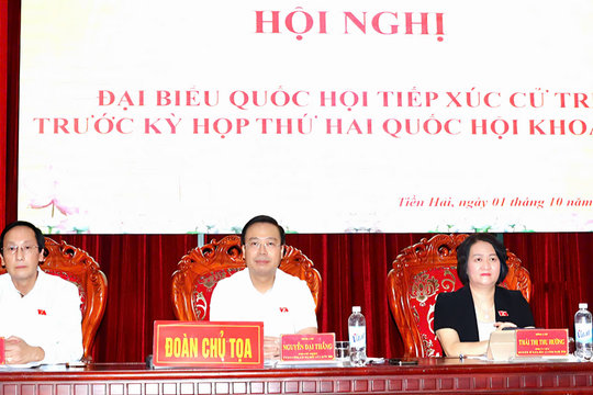 Hưng Yên: Cử tri kiến nghị nhiều vấn đề về kinh tế, xã hội và chính sách an sinh