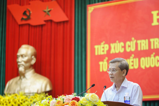 Trưởng Ban Nội chính Trung ương Lê Minh Trí tiếp xúc cử tri TP. Đồng Nai