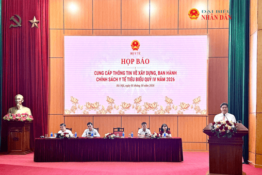 Bộ Y tế trình Quốc hội 4 dự án luật về y tế tại Kỳ họp thứ 2