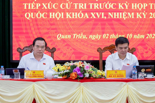 Thái Nguyên: Cử tri kiến nghị hoàn thiện chế độ, chính sách đối với cán bộ cơ sở
