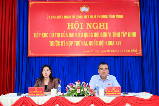Tây Ninh: Cử tri phấn khởi trước tình hình phát triển kinh tế