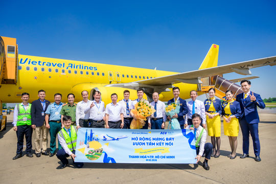 Vietravel Airlines đưa vào khai thác 2 đường bay mới kết nối TP. Hồ Chí Minh với Thanh Hóa và Hải Phòng