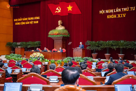 Thông cáo báo chí về ngày làm việc thứ ba, Hội nghị Trung ương 4, khóa XIV
