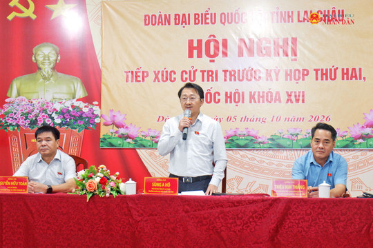 Đoàn đại biểu Quốc hội tỉnh Lai Châu tiếp xúc cử tri xã Dào San và Sì Lở Lầu